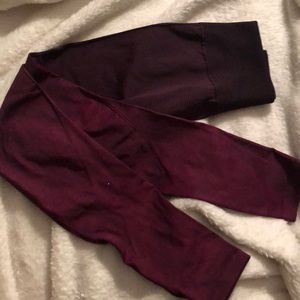 Lululemon Athletica Black Red Leggings Unique